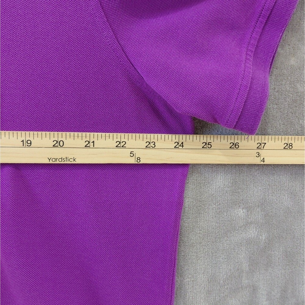 Brooks Brothers 1818 Cotton Knit Slim Fit Polo Shirt Men's XXL Purple Logo NEW! - Picture 7 of 8
